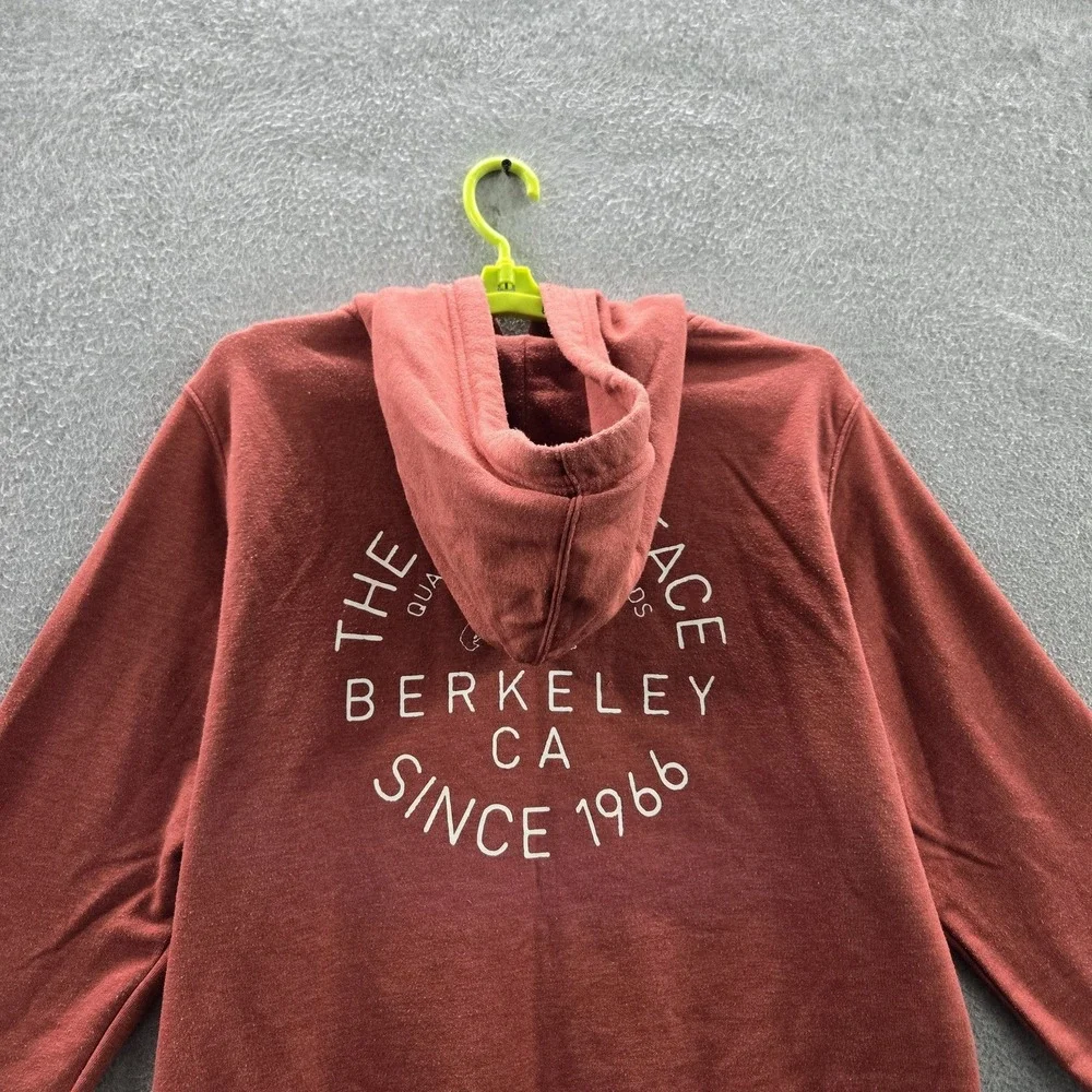 The North Face Men Hoodie L Red Bear Berkeley CA Casual Logo Graphic Print‎